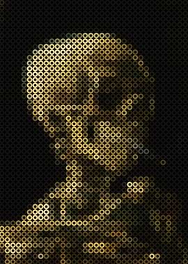 Skull with Burning Cigaret