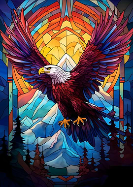 Eagle Stained Glass