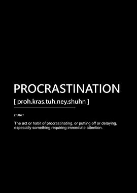 procrastination in meaning