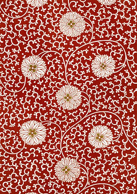 Red floral pattern