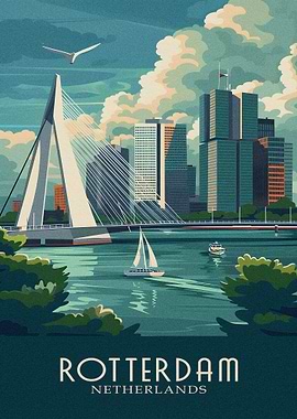 Rotterdam city Netherlands