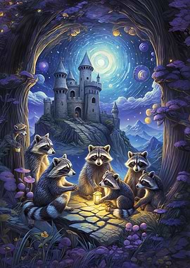 A fantasy Meeting Raccoon