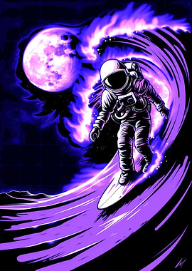 Surfing Astronaut