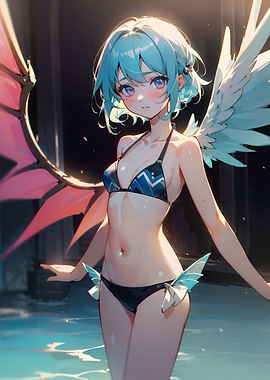 Demonic angel from anime