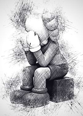 Kaws Toys Drawing
