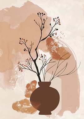 Abstract floral botanic