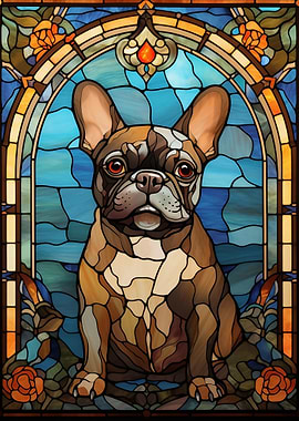 French Bullodog Glass