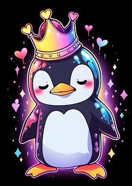 Colorful Penguin King