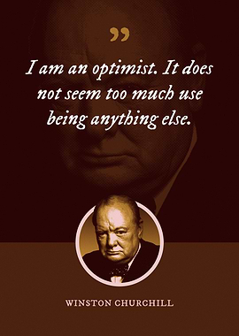 I am an optimist It does