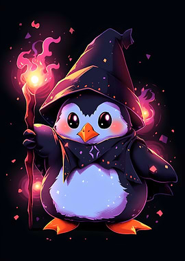 Penguin Fire Wizard