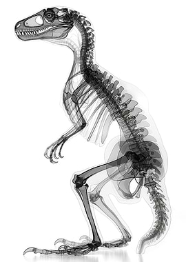 dinosaur in xrays
