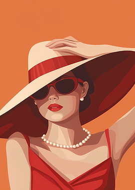 Elegant Woman Minimalistic