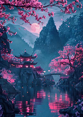 Japanese Mountain Lake