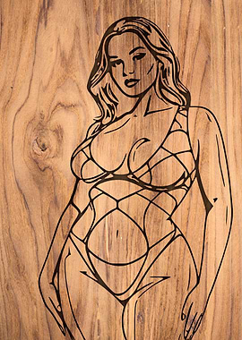 Wooden woman