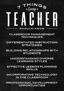 7 things every teacher