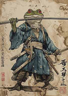 Samurai Frog