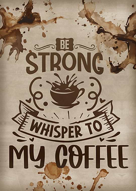 Whisper to my coffee