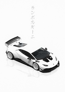 White Lamborghini Huracan
