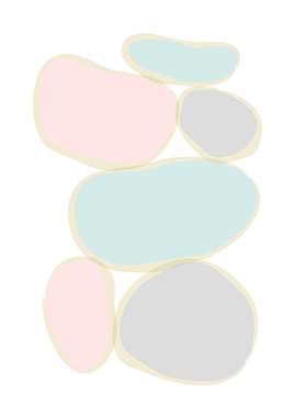 Abstract Pastel Stones Two