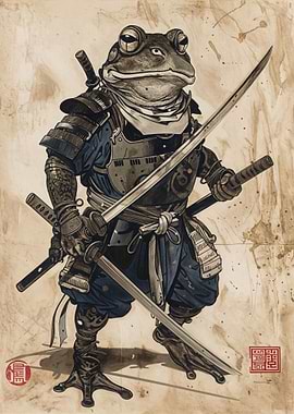 Samurai Frog