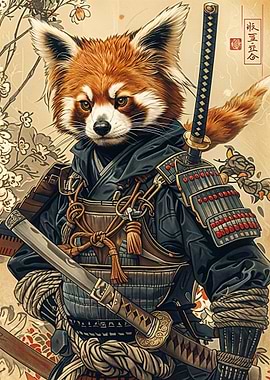 Samurai Red Panda