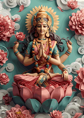 Hindu God Lakshmi