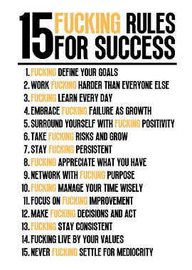 15 Rules For Success