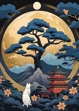 Vintage japanese Tree