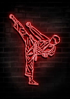 MARTIAL ARTS NEON SIGN ART