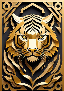 Paper Gold Tiger
