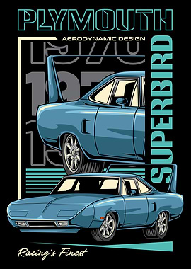 Retro Superbird Car