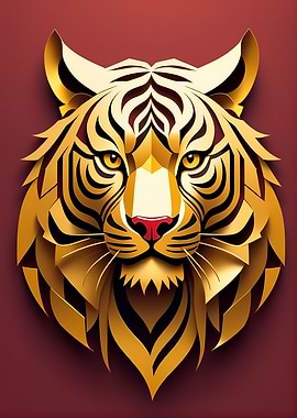 Paper Gold Tiger