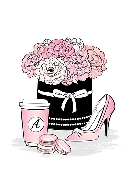 Romantic fashion scene