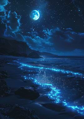 Night Sky Beach