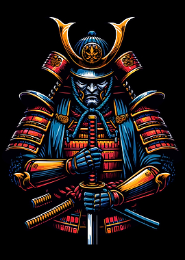 Samurai Warrior pop art