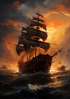 Fantasy Pirate Ship