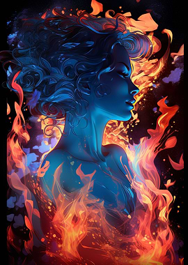 Fire woman