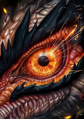 Dragon eyes fire