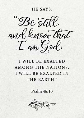 Bible Verse Psalm 46 10