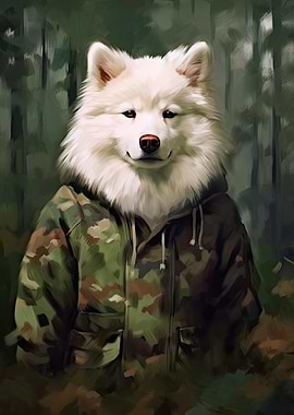 Samoyed Camo Jacket