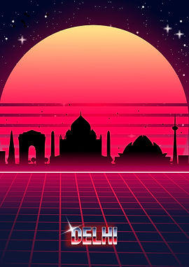 Delhi skyline