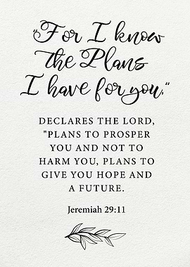 Bible Verse Jeremiah 29 11