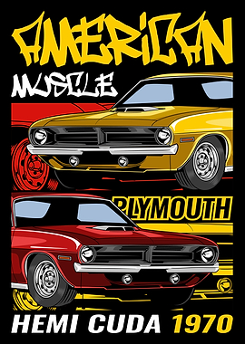 Classic Hemi Cuda Car