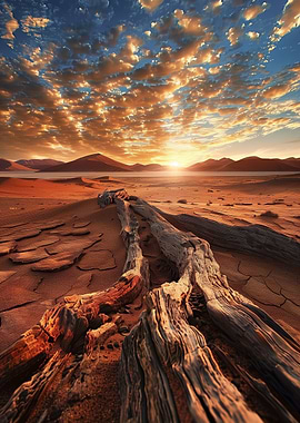 Golden Hour at Desert