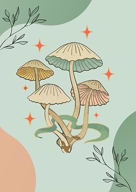 Modern Minimalist Mushroom