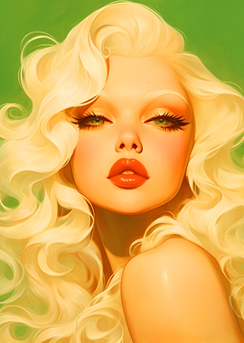 Sexy Blond Pinup Model Hot