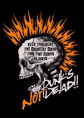 punks not daed pop art