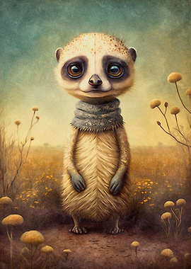 Cute Meerkat poster