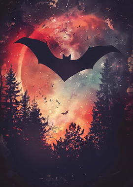 Bat Silhouette Galaxy