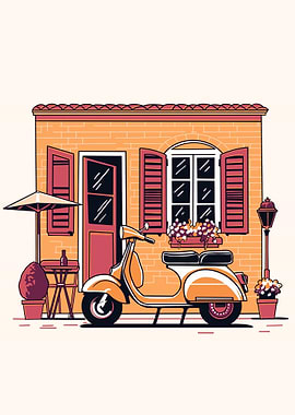 Vintage italian scooter